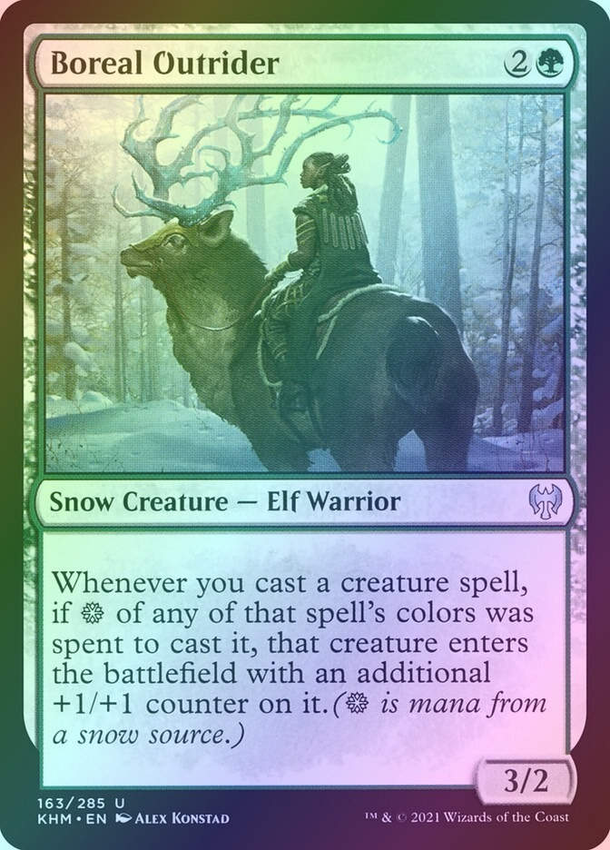 Boreal Outrider (KHM) (163) / Foil