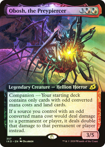Obosh, the Preypiercer (IKO) (357) / Extended Art / Foil
