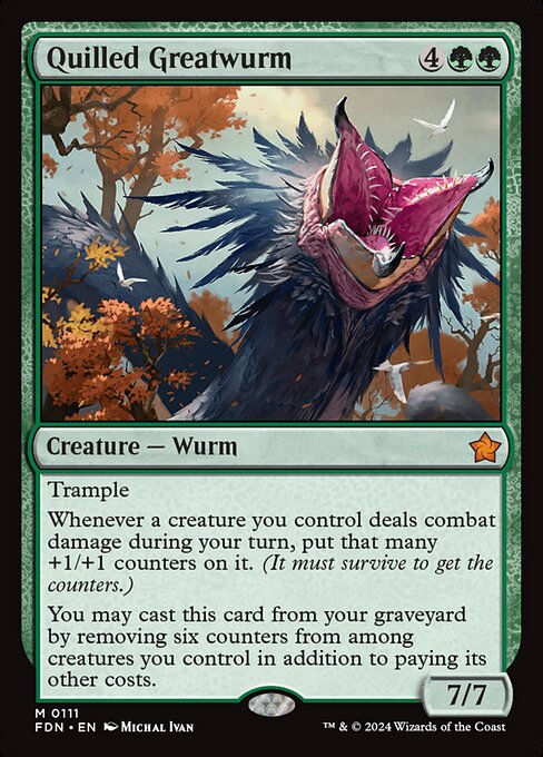 Quilled Greatwurm (FDN) (111)