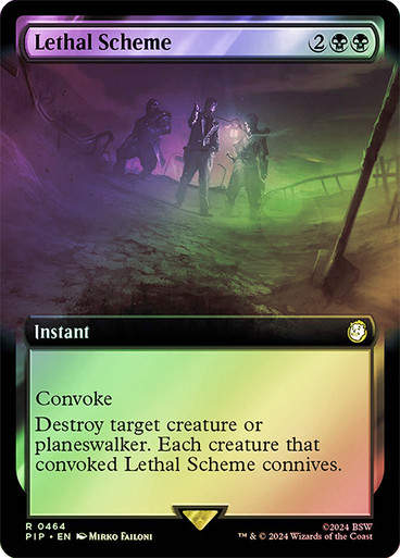 Lethal Scheme (pip) (464) / Extended Art Foil