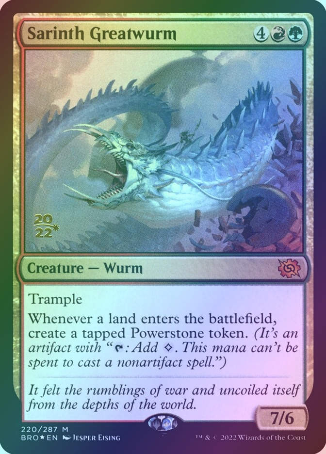 Sarinth Greatwurm (PBRO) (220s) / Foil