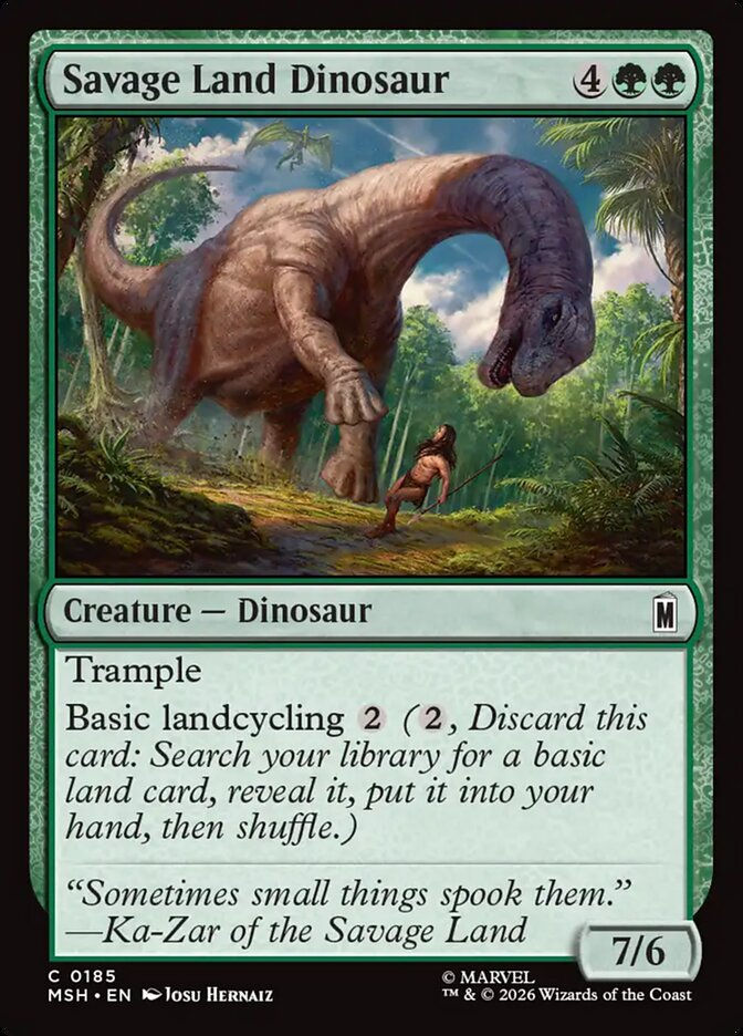 Savage Land Dinosaur (MSH) (185)