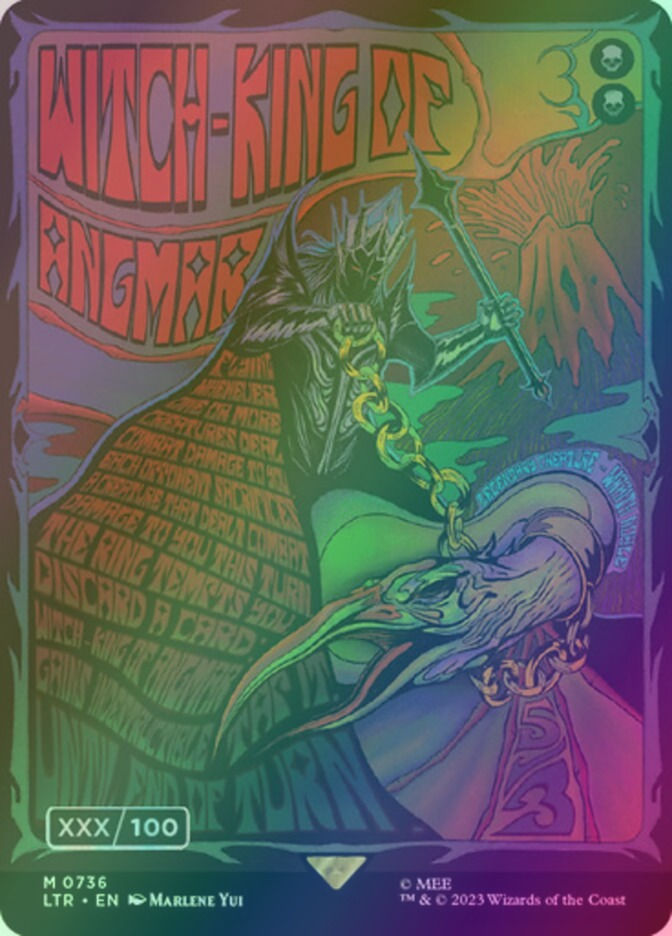 Witch-king of Angmar (LTR) (736z) / Borderless / Double Rainbow Foil