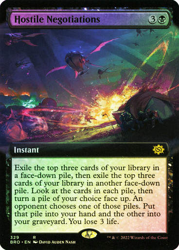 Hostile Negotiations (BRO) / Extended Art Foil