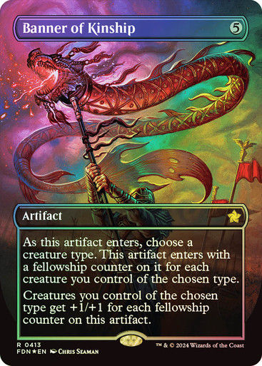 Banner of Kinship (FDN) (413) / Mana Foil / Borderless
