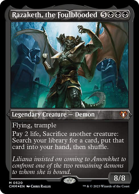 Razaketh, the Foulblooded (cmm) / Foil Etched