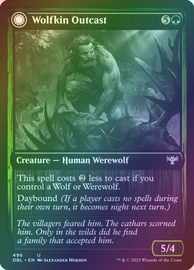 Wolfkin Outcast // Wedding Crasher (DBL) (496) / Foil — cara 1 de 2
