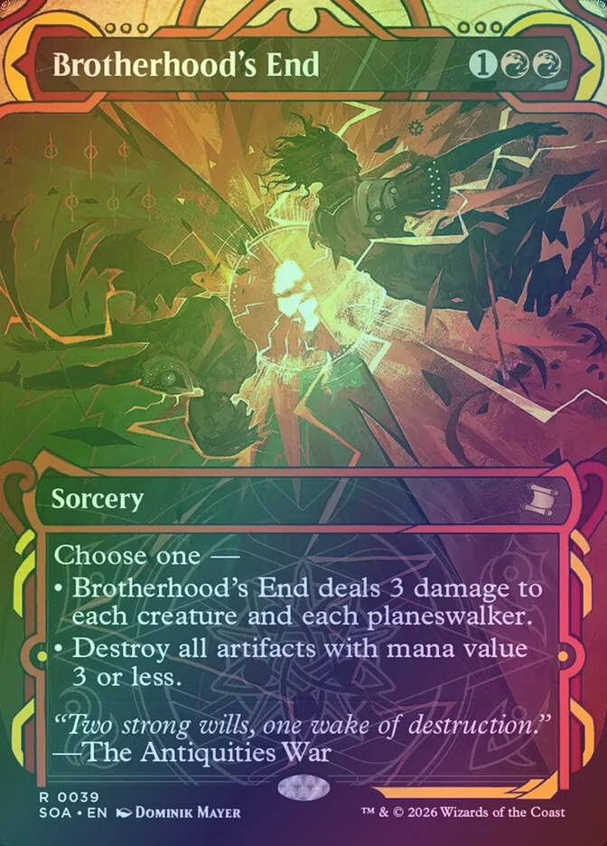 Brotherhood's End (SOA) (39) / Borderless / Showcase / Foil