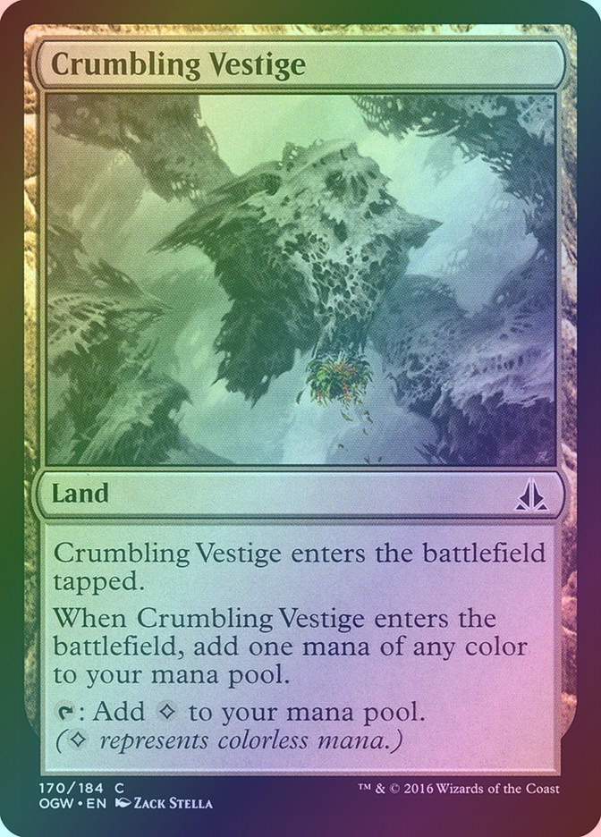 Crumbling Vestige (OGW) (170) / Foil