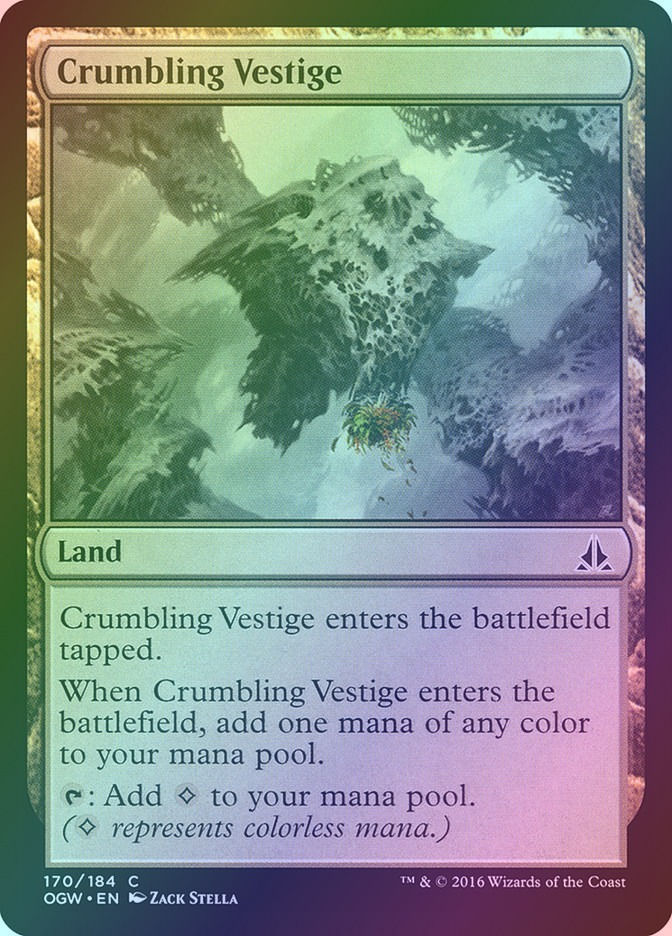 Crumbling Vestige (OGW) (170) / Foil