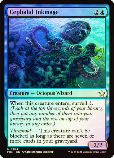 Cephalid Inkmage (FDN) (32) / Foil