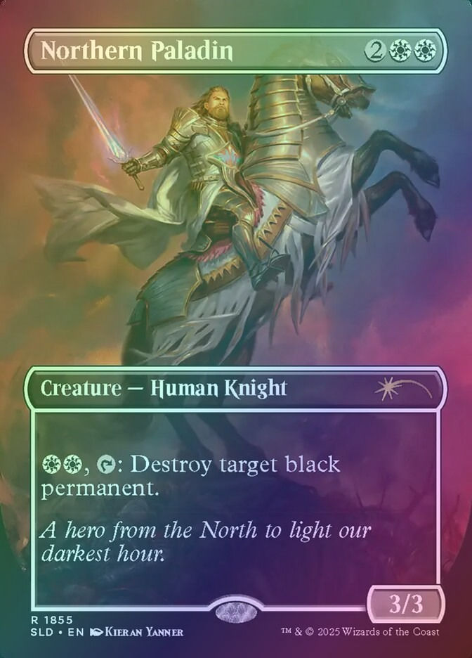 Northern Paladin (SLD) (1855) / Borderless / Rainbow Foil
