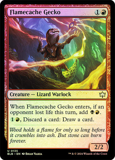 Flamecache Gecko (blb) (135) / Foil