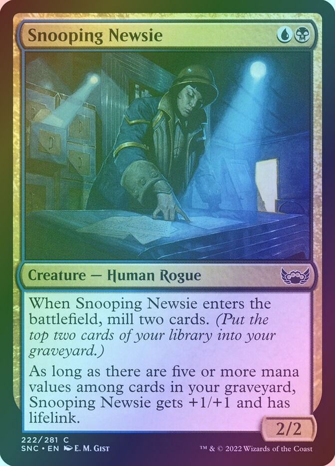 Snooping Newsie (SNC) (222) / Foil