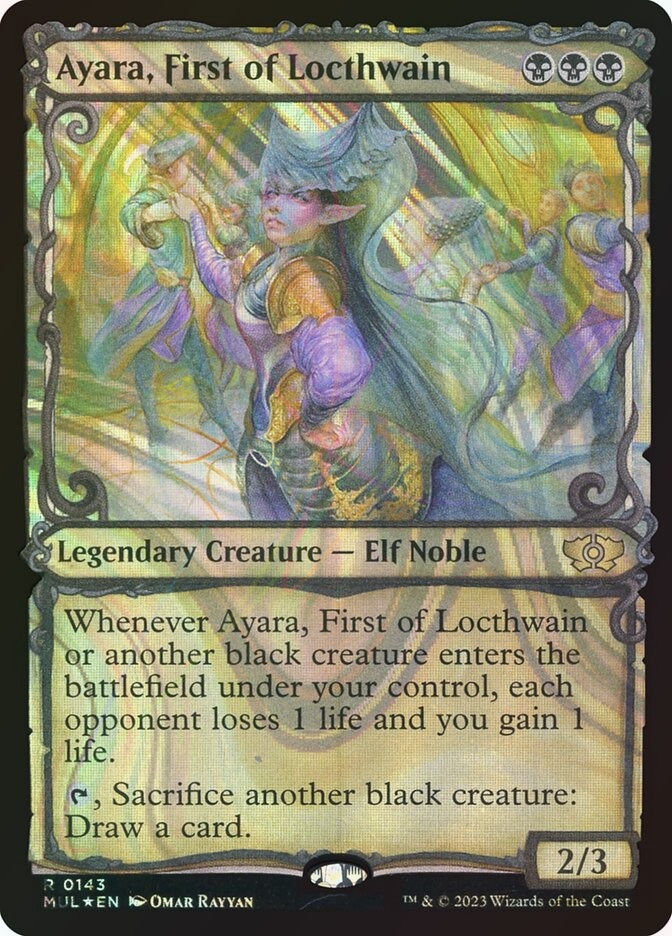 Ayara, First of Locthwain (MUL) (143) / Showcase / Halo Foil