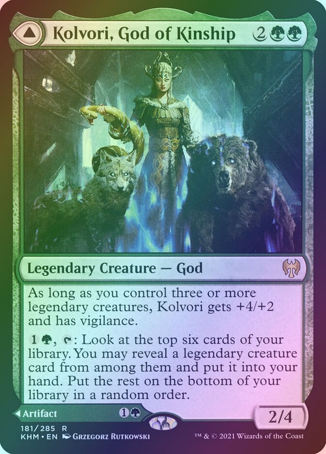 Kolvori, God of Kinship // The Ringhart Crest (KHM) (181) / Foil — cara 1 de 2