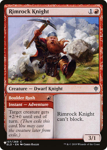 Rimrock Knight // Boulder Rush (PLST) (ELD-137)