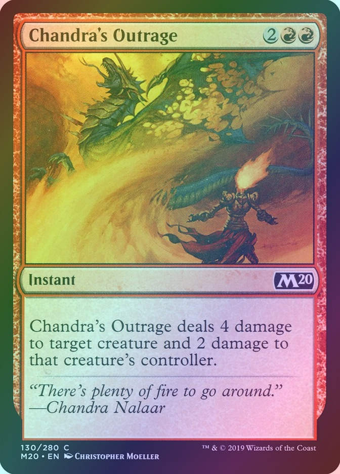 Chandra's Outrage (M20) (130) / Foil