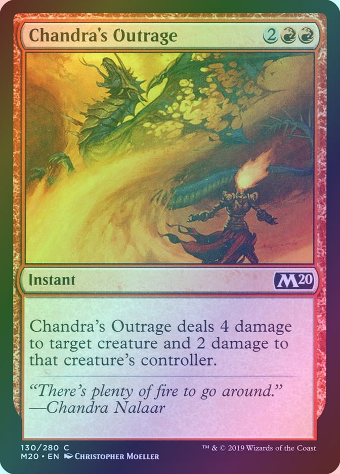 Chandra's Outrage (M20) (130) / Foil