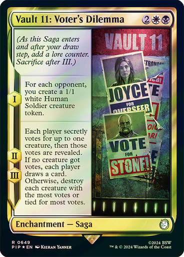 Vault 11: Voter's Dilemma (pip) (649) / Surge Foil
