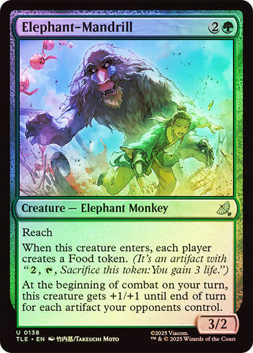 Elephant-Mandrill (TLE) (138) / Foil