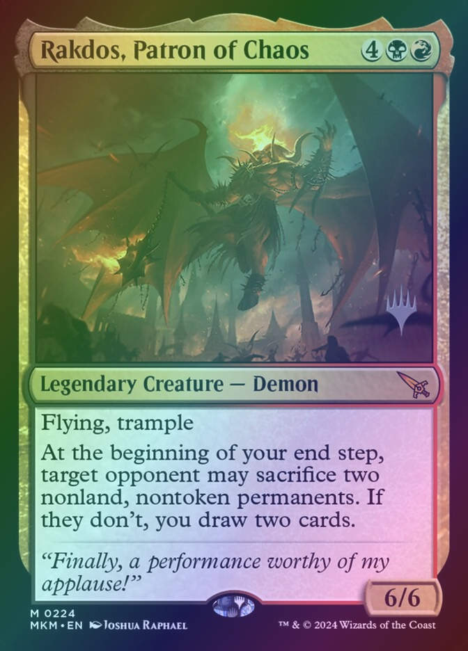 Rakdos, Patron of Chaos (PMKM) (224p) / Foil