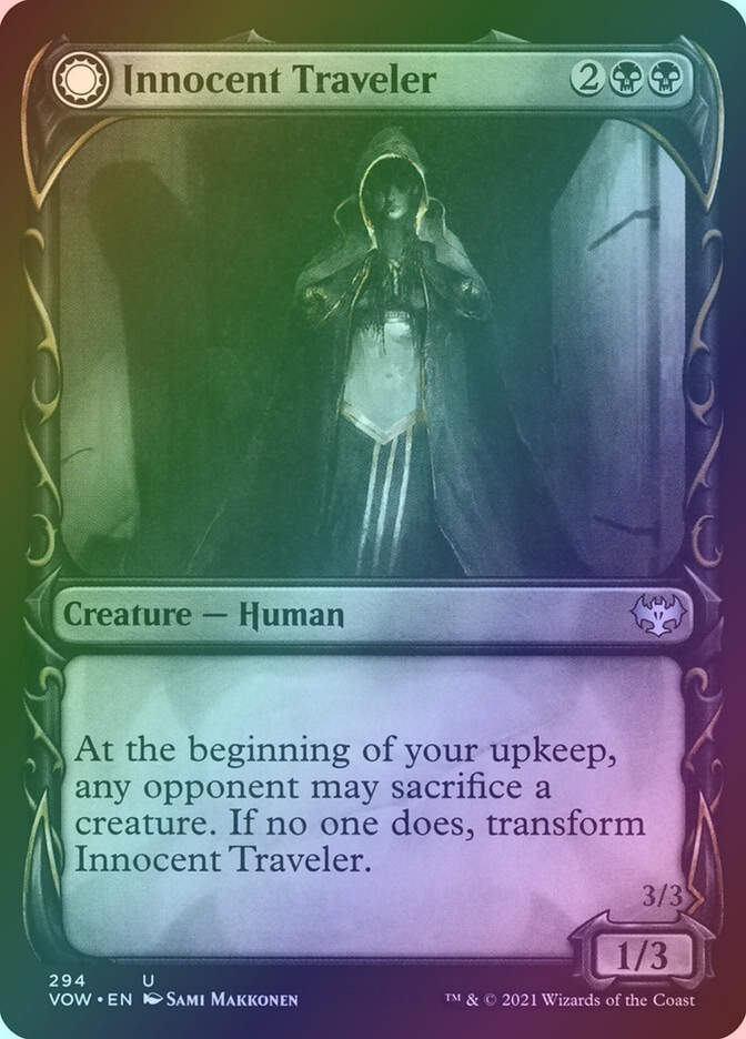 Innocent Traveler // Malicious Invader (VOW) (294) / Showcase / Foil