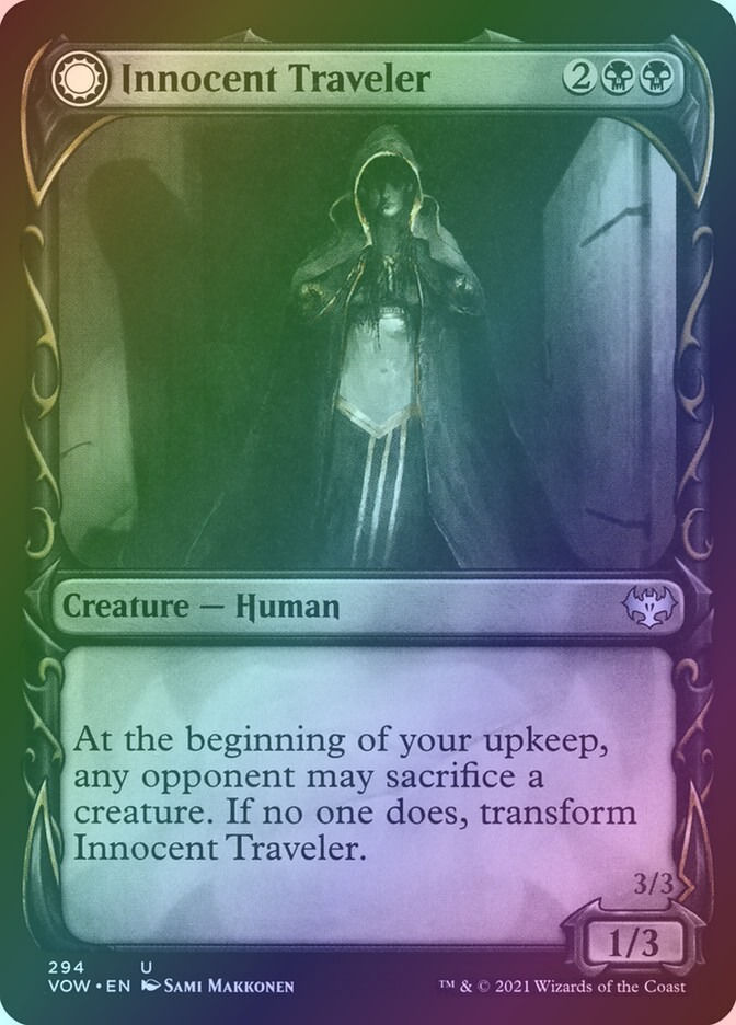 Innocent Traveler // Malicious Invader (VOW) (294) / Showcase / Foil — cara 1 de 2