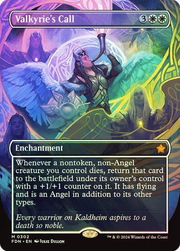 Valkyrie's Call (FDN) (302) / Foil / Borderless
