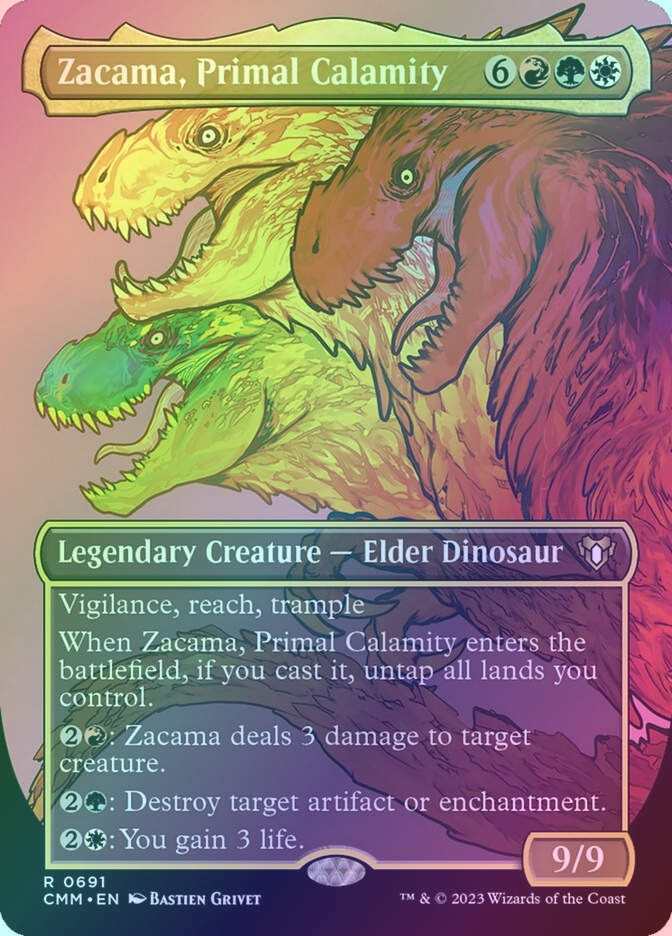 Zacama, Primal Calamity (CMM) (691) / Borderless / Foil