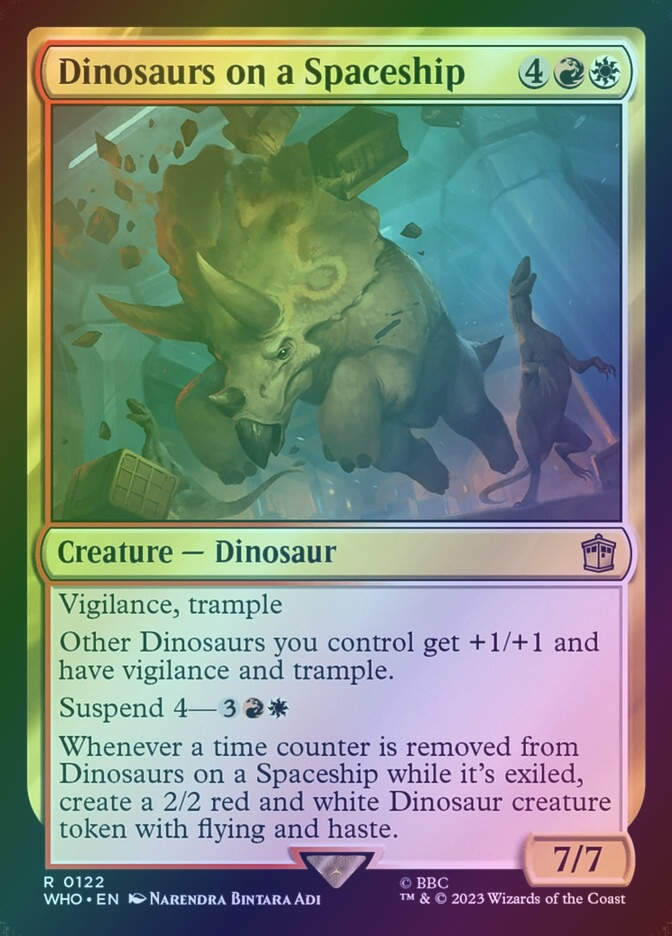 Dinosaurs on a Spaceship (WHO) (122) / Foil