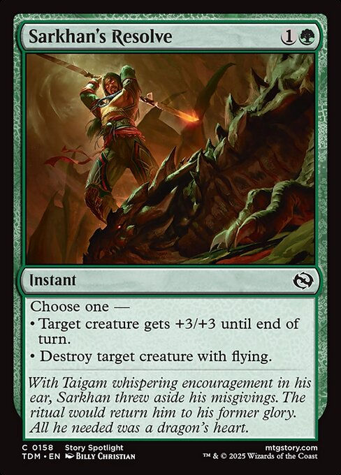 Sarkhan's Resolve (TDM) (158)