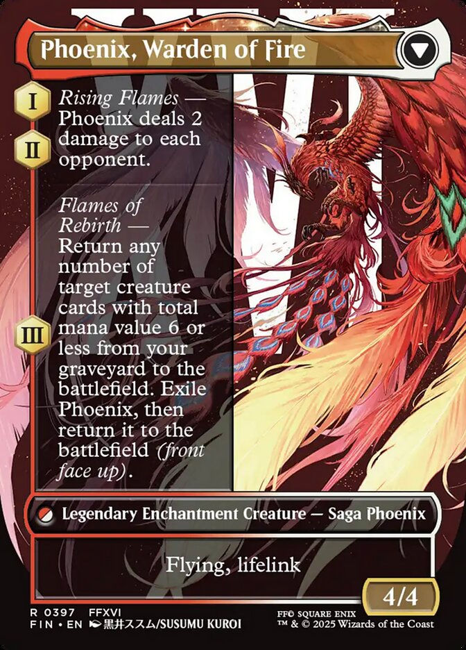 Joshua, Phoenix's Dominant // Phoenix, Warden of Fire (FIN) (397) / Borderless — cara 2 de 2
