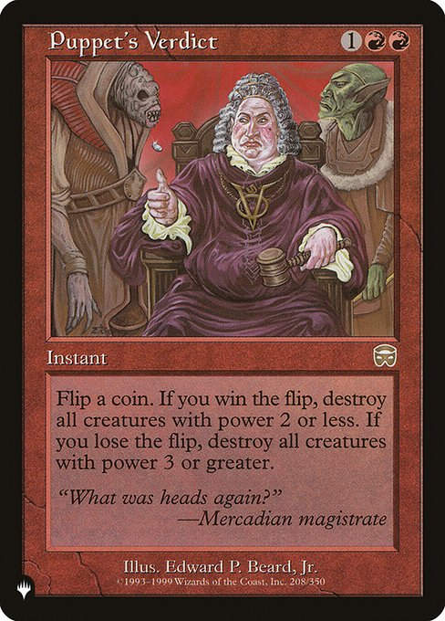 Puppet's Verdict (PLST) (MMQ-208)
