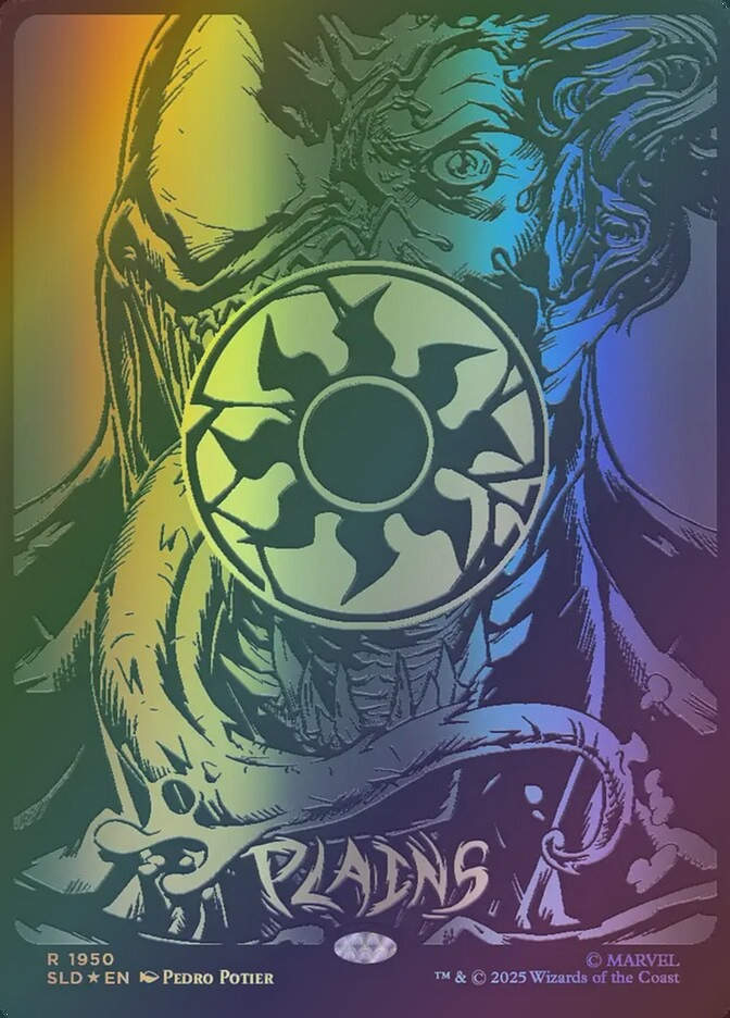 Plains (SLD) (1950) / Borderless / Raised Foil