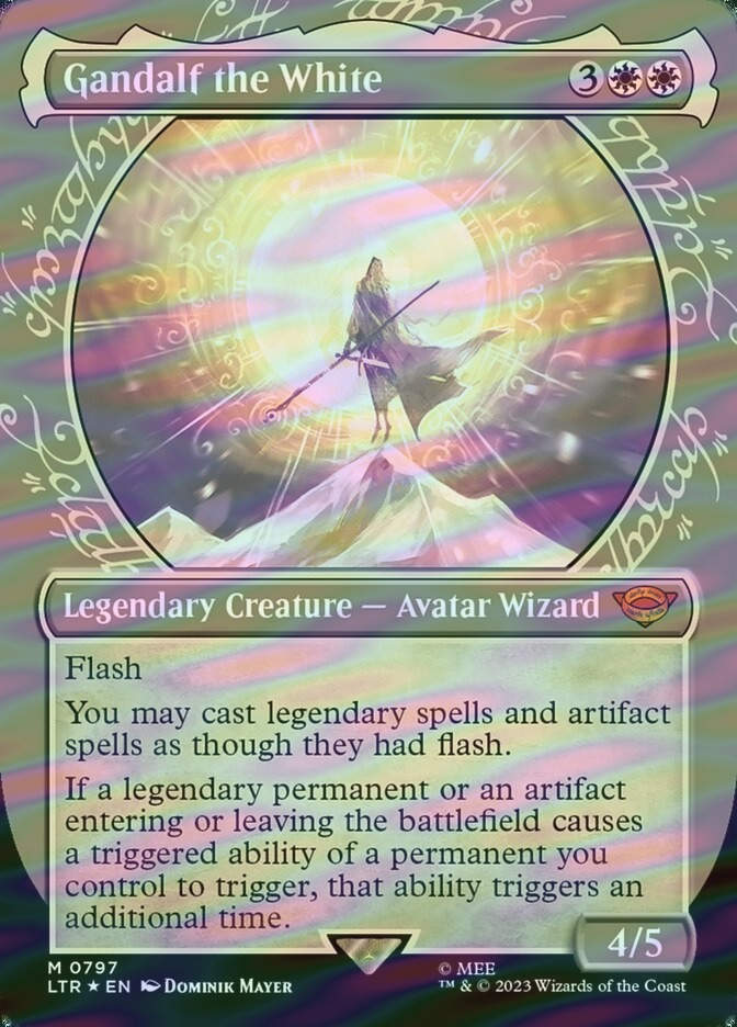 Gandalf the White (LTR) (797) / Borderless / Showcase / Surge Foil