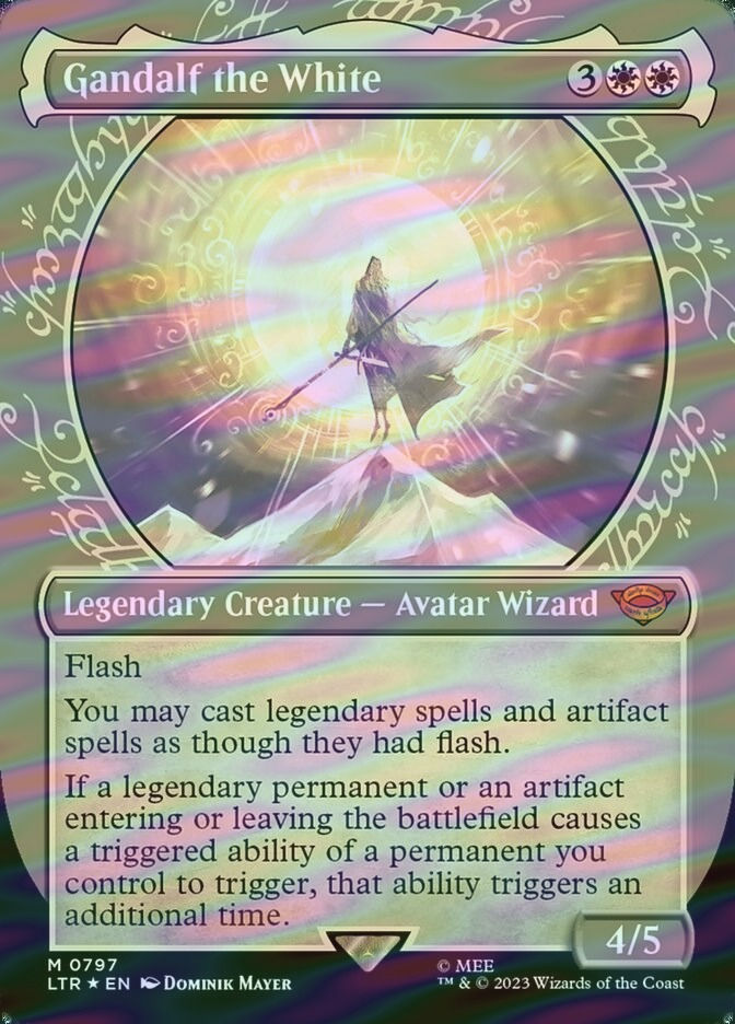 Gandalf the White (LTR) (797) / Borderless / Showcase / Surge Foil