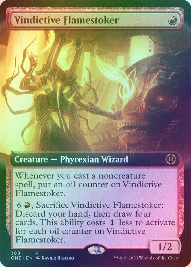 Vindictive Flamestoker (ONE) (388) / Extended Art / Foil