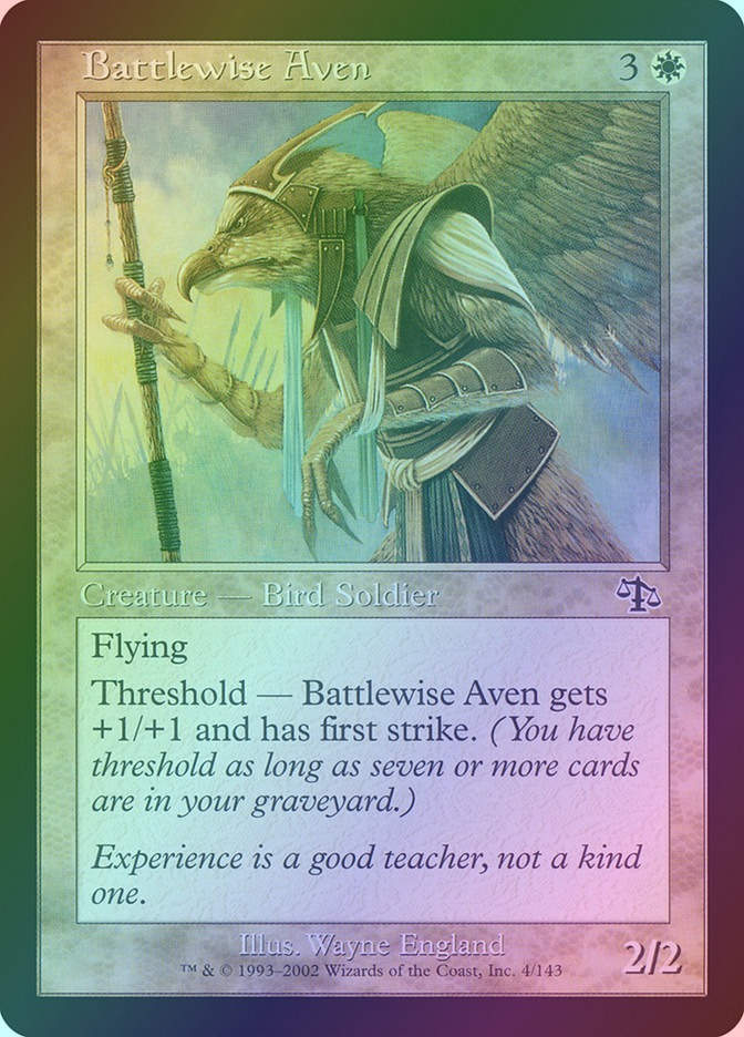 Battlewise Aven (JUD) (4) / Foil