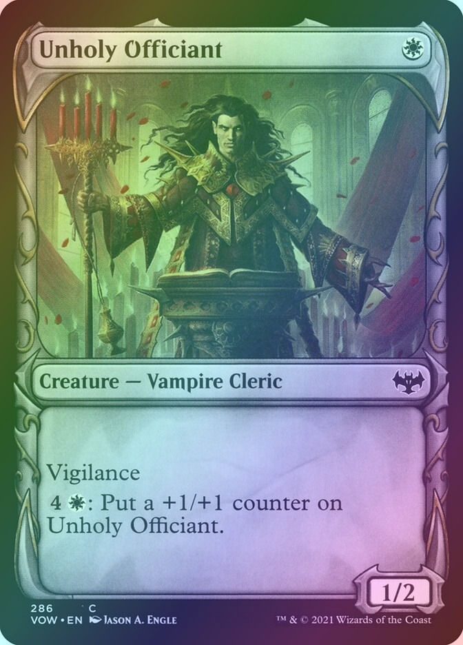 Unholy Officiant (VOW) (286) / Showcase / Foil