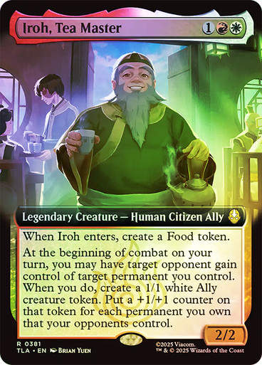 Iroh, Tea Master (TLA) (381) / Extended Art / Foil