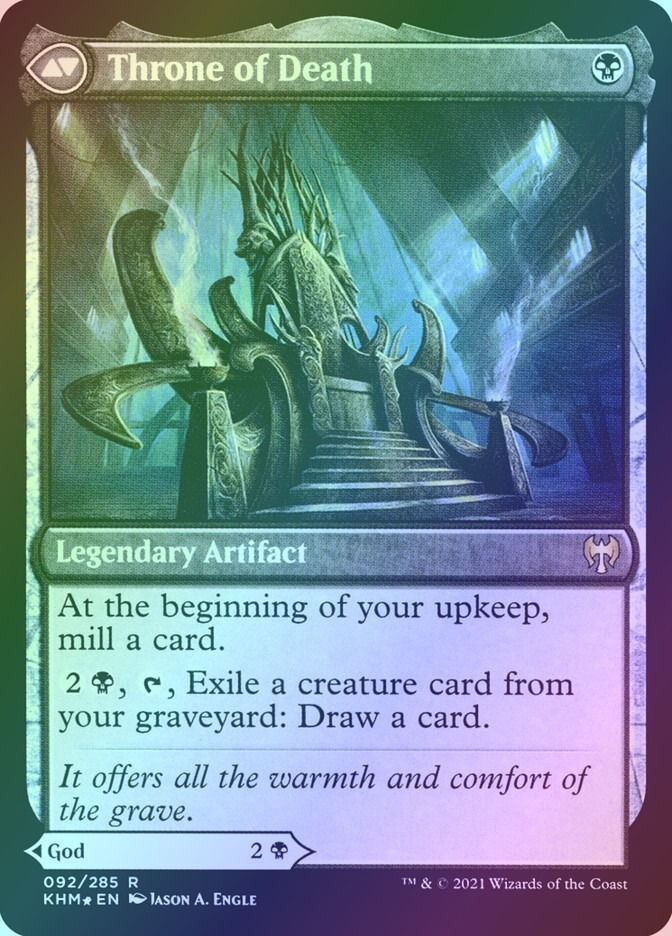 Egon, God of Death // Throne of Death (PKHM) (92s) / Foil — cara 2 de 2