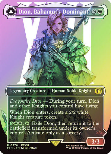 Dion, Bahamut's Dominant // (FIN) (376) / Borderless / Foil
