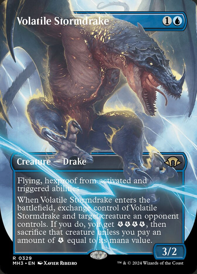 Volatile Stormdrake (MH3) (329) / Borderless