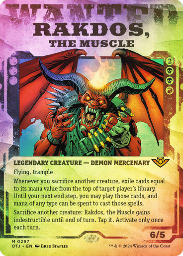 Rakdos, the Muscle (otj) (297) / Foil Showcase