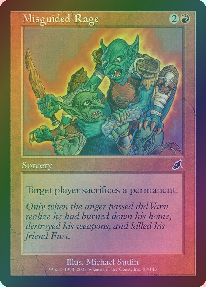 Misguided Rage (SCG) (99) / Foil