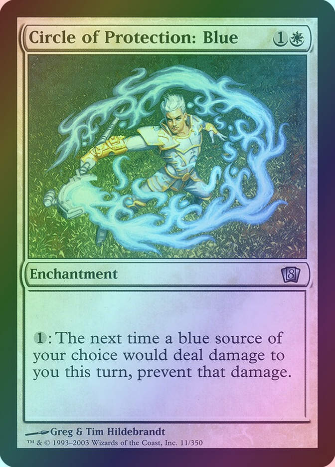 Circle of Protection: Blue (8ED) (11★) / Foil
