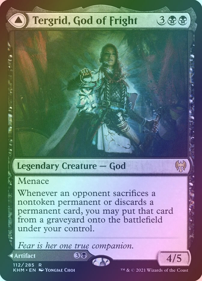 Tergrid, God of Fright // Tergrid's Lantern (KHM) (112) / Foil — cara 1 de 2