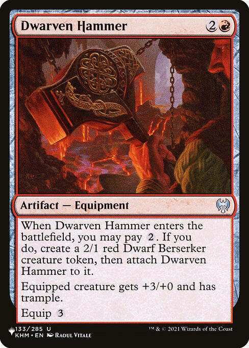 Dwarven Hammer (PLST) (KHM-133)