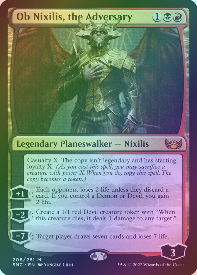 Ob Nixilis, the Adversary (SNC) (206) / Foil